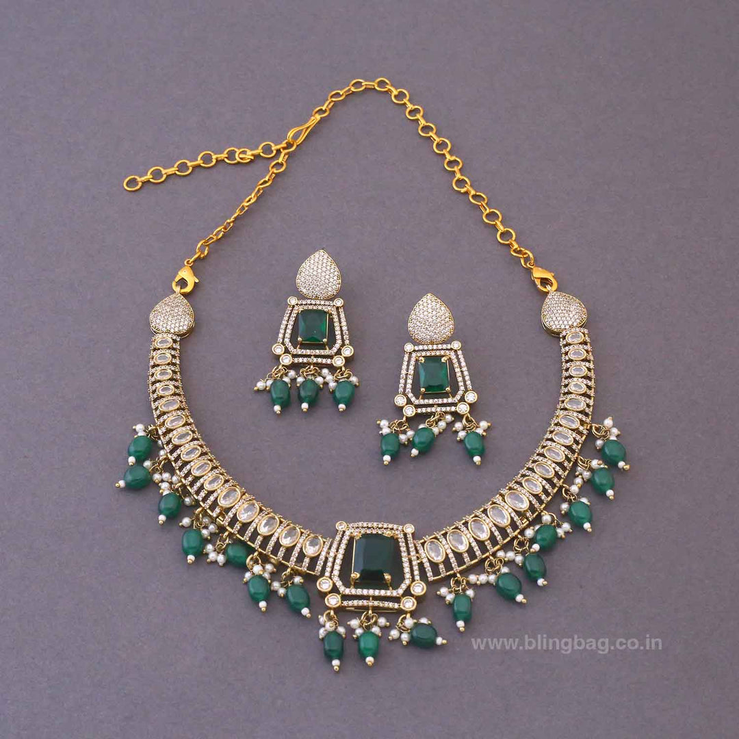 Emerald Alicejoy Victorian Jewellery Set- New Arrival
