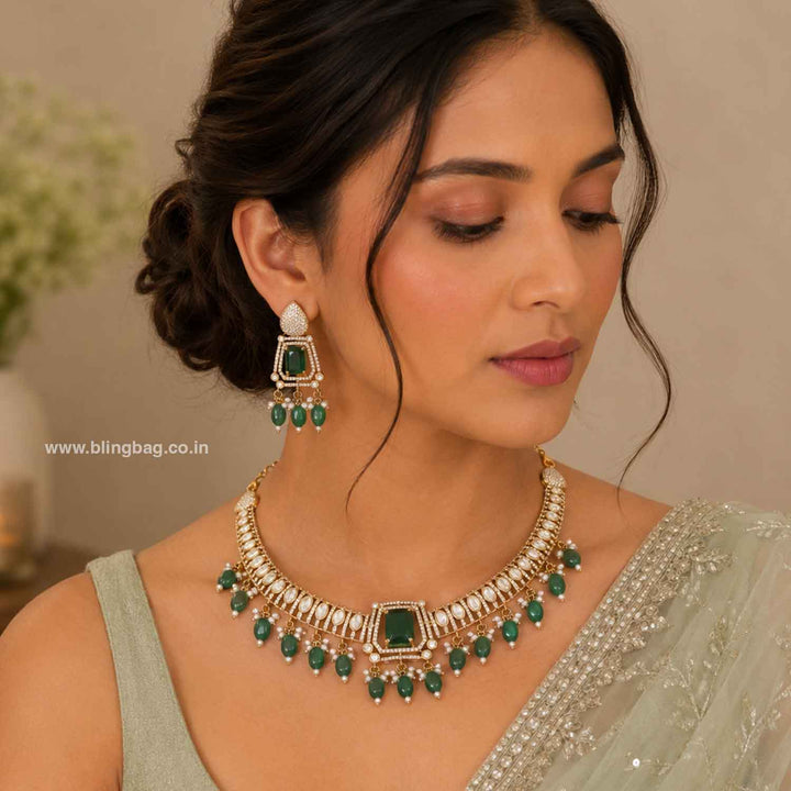 Emerald Alicejoy Victorian Jewellery Set- New Arrival