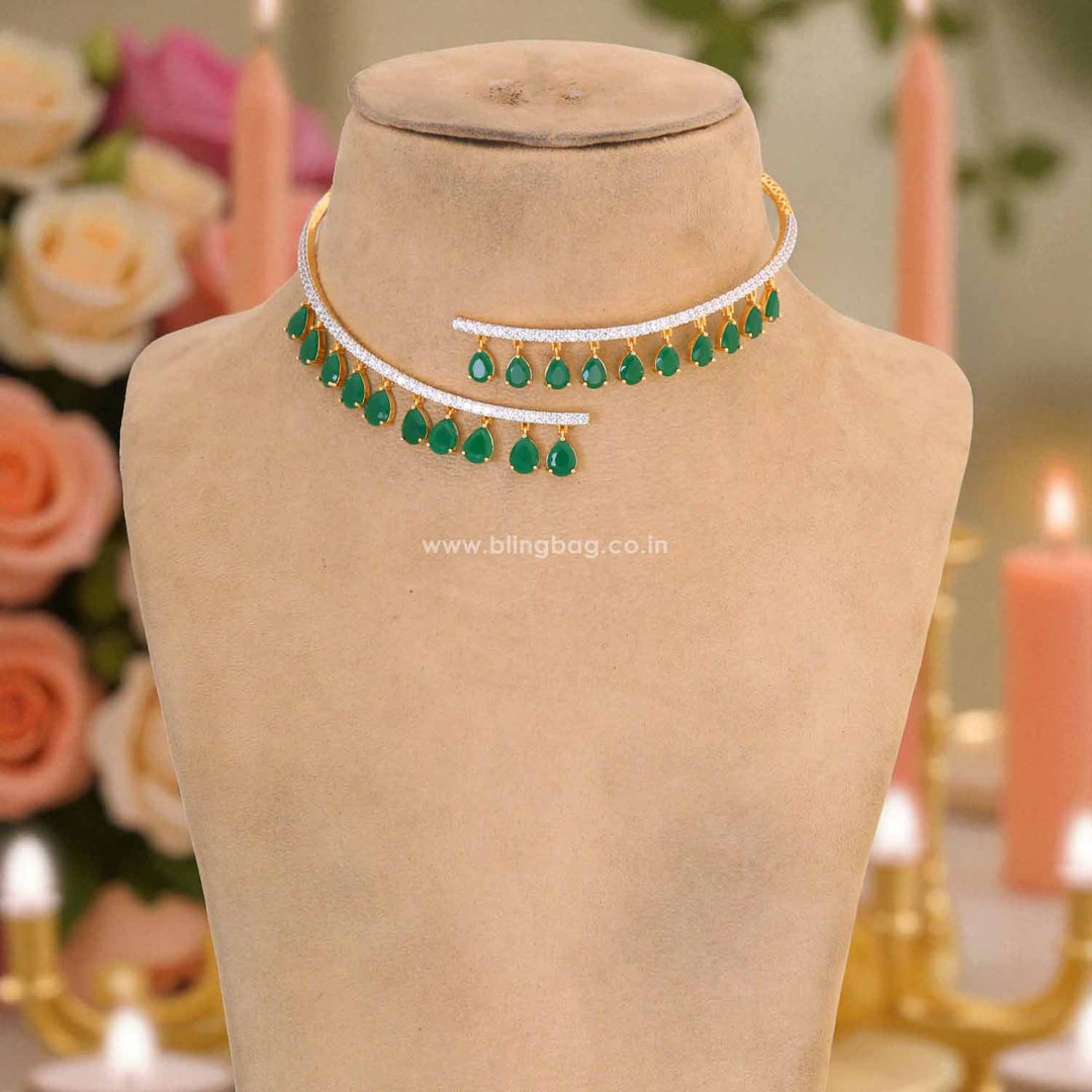 Emerald Alla Hasli Zirconia Jewellery Set