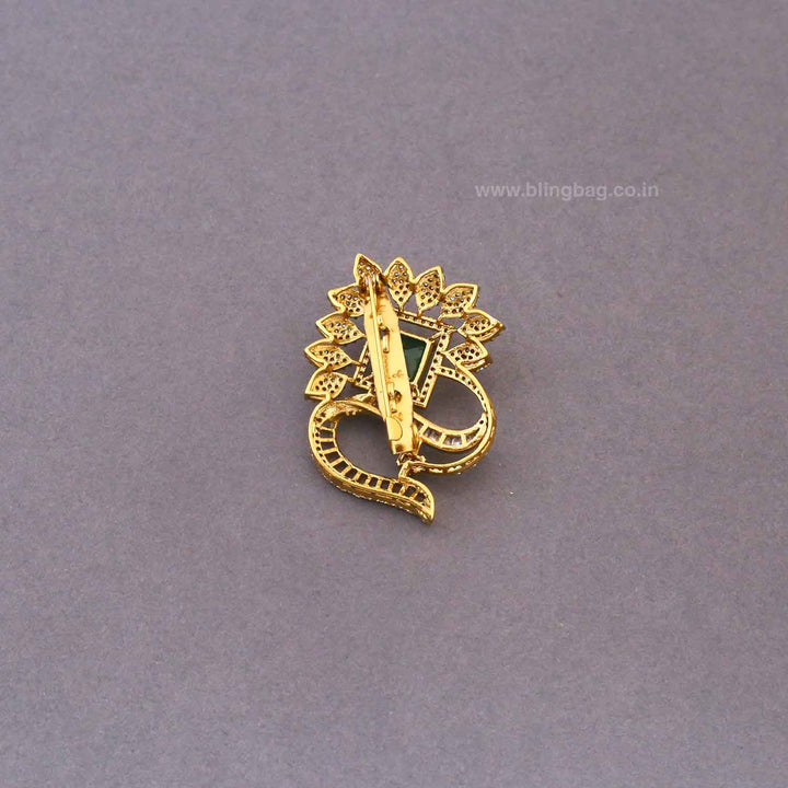Emerald Aravalli Brooch