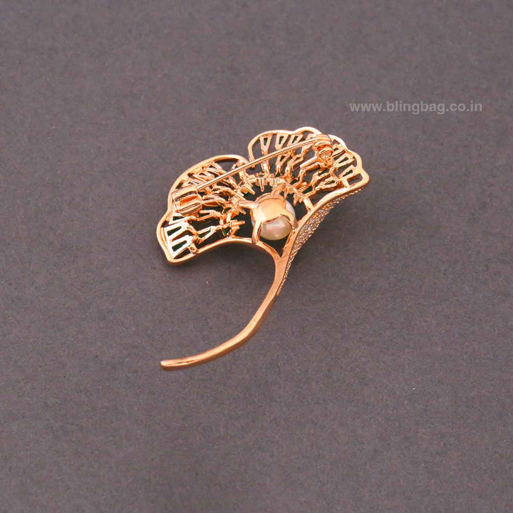 Emerald Arc Brooch