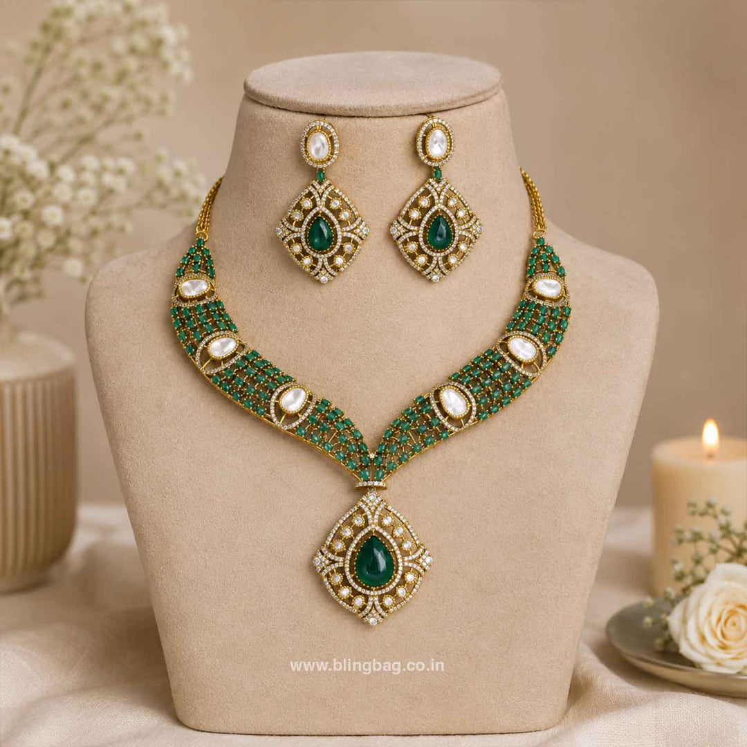 Emerald Asnaa Hasli Victorian Jewellery Set- New Arrivals