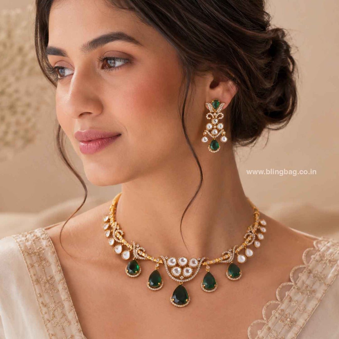 Emerald Aurelisse Victorian Jewellery Set - New Arrival