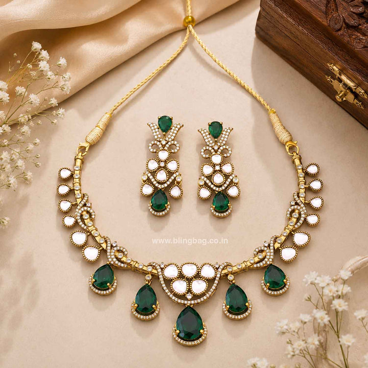 Emerald Aurelisse Victorian Jewellery Set - New Arrival