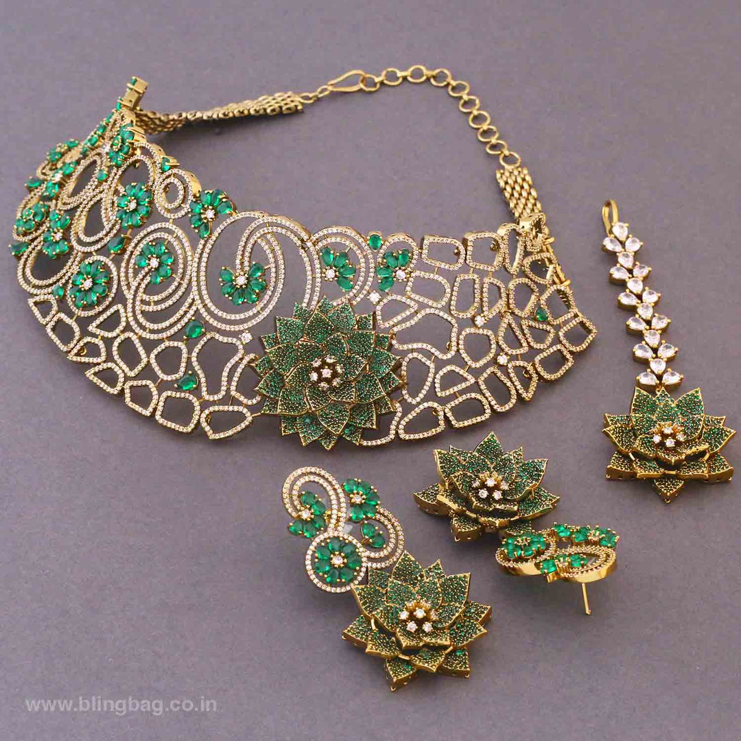 Emerald Avarose Victorian Jewellery Set- New Arrivals