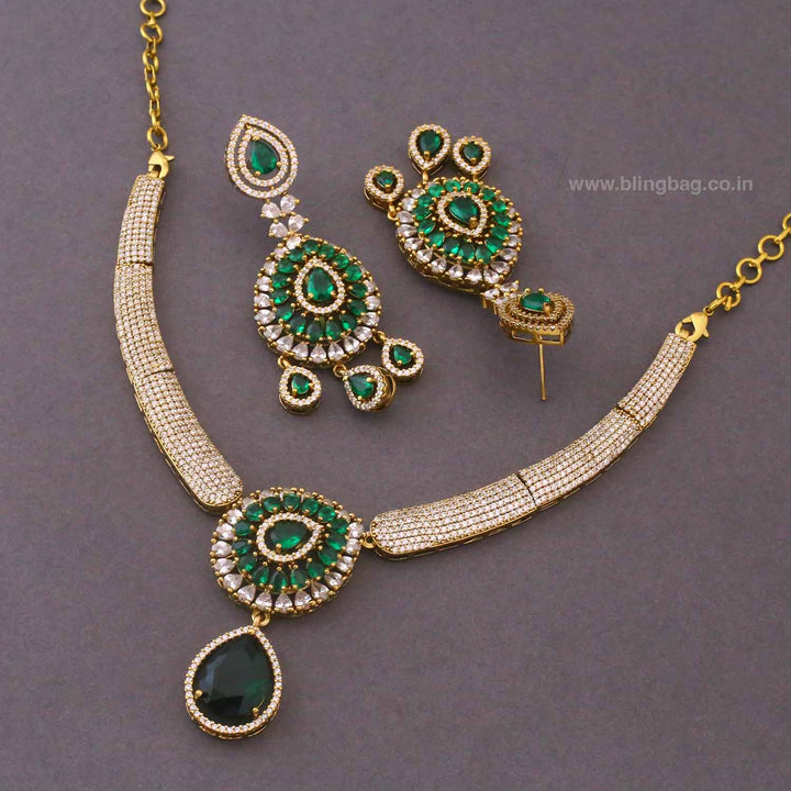 Emerald Avason Victorian Jewellery Set- New Arrivals