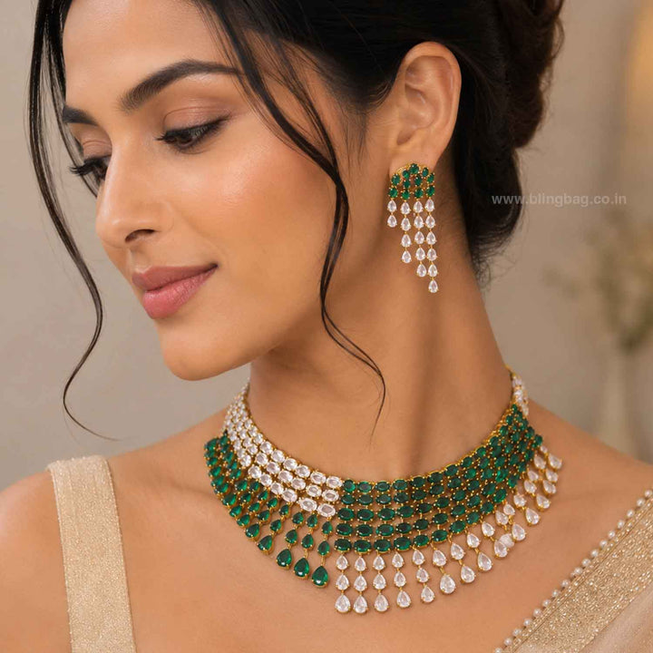 Emerald Avnii Victorian Jewellery Set - New Arrival