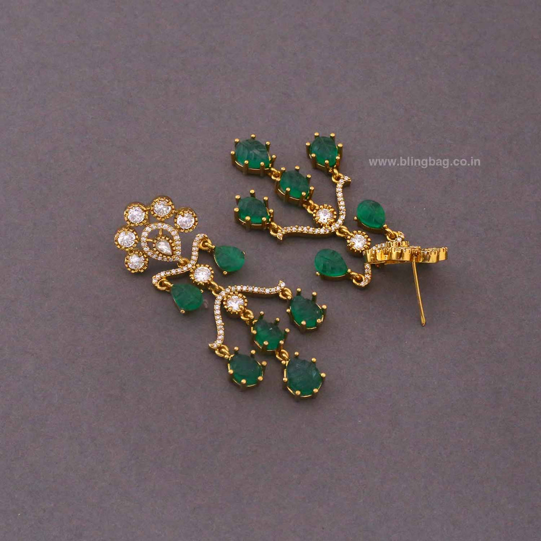Emerald Blair Victorian Danglers