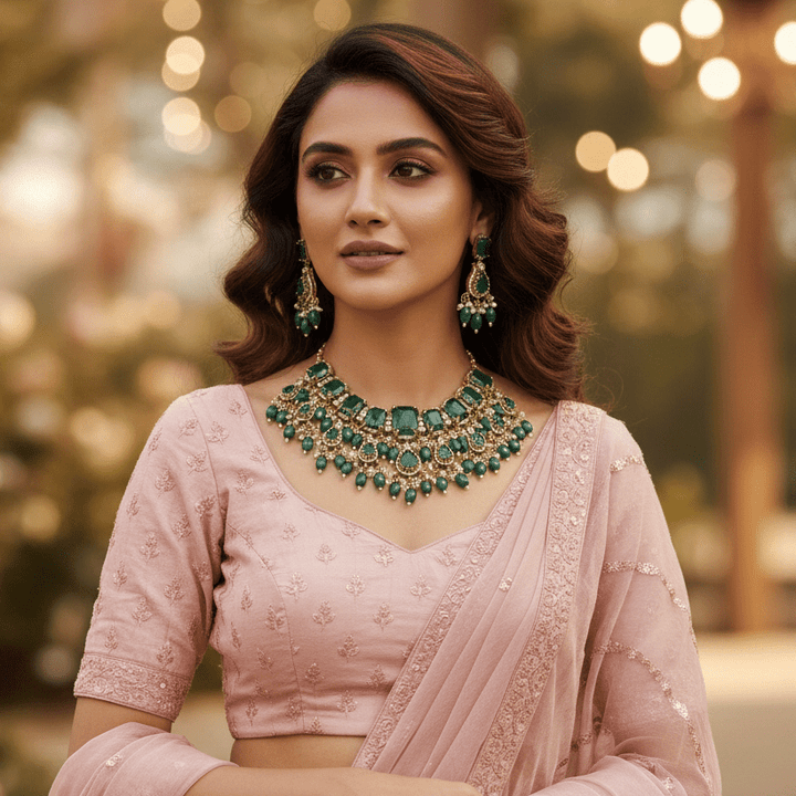 Emerald Daphira Victorian Jewellery Set - New Arrival