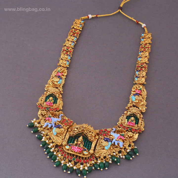 Emerald Devia Bridal Temple Jewellery Set- New Arrival