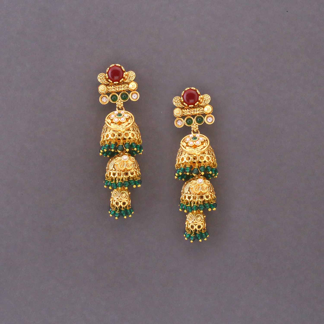Emerald Dhrishti Heritage Jhumkis