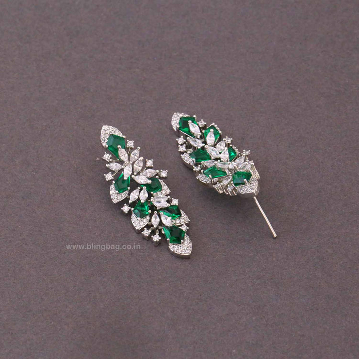 Emerald Eliassa Zirconia Danglers