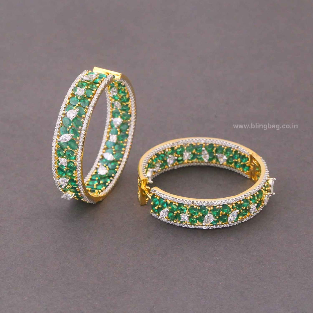 Emerald Elinna Zirconia Hoops