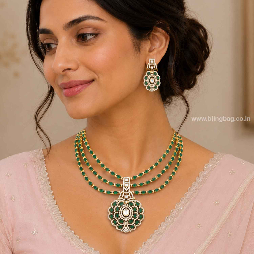 Emerald Florina Victorian Jewellery Set - New Arrival