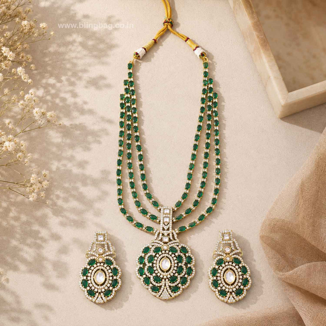 Emerald Florina Victorian Jewellery Set - New Arrival