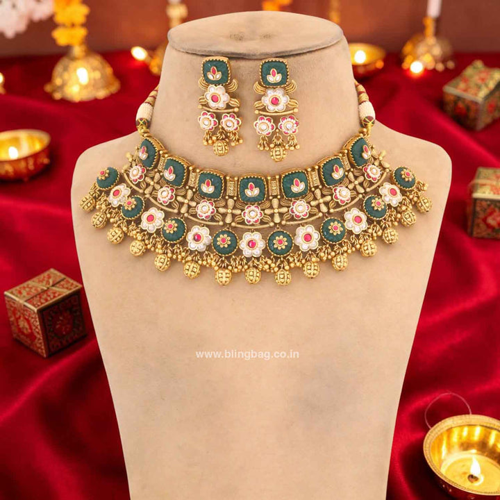 Emerald Greliya Heritage Jewellery Set