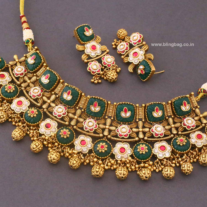 Emerald Greliya Heritage Jewellery Set