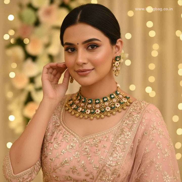 Emerald Greliya Heritage Jewellery Set