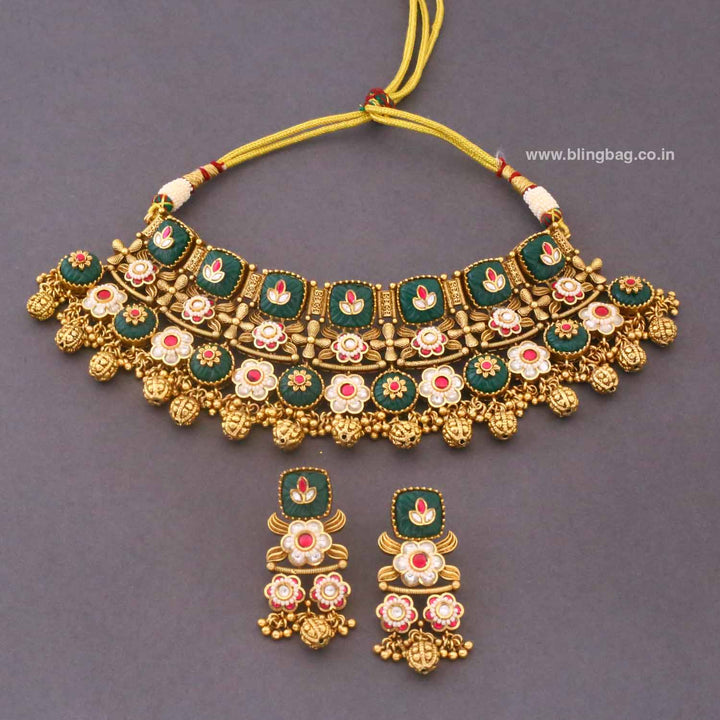 Emerald Greliya Heritage Jewellery Set