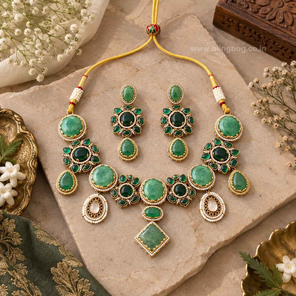 Emerald Iris Victorian Jewellery Set - New Arrival