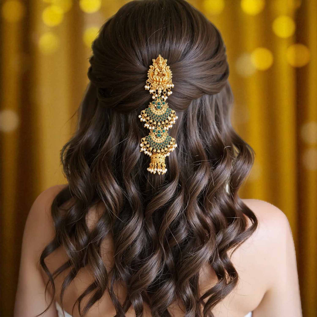 Emerald Kamakshi Temple Hair Chooti