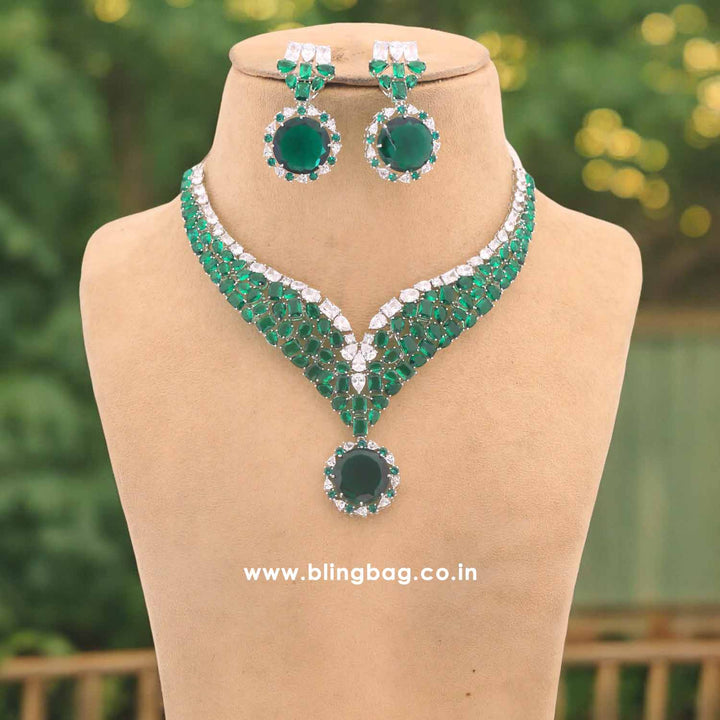 Emerald Kyian Zirconia Jewellery Set