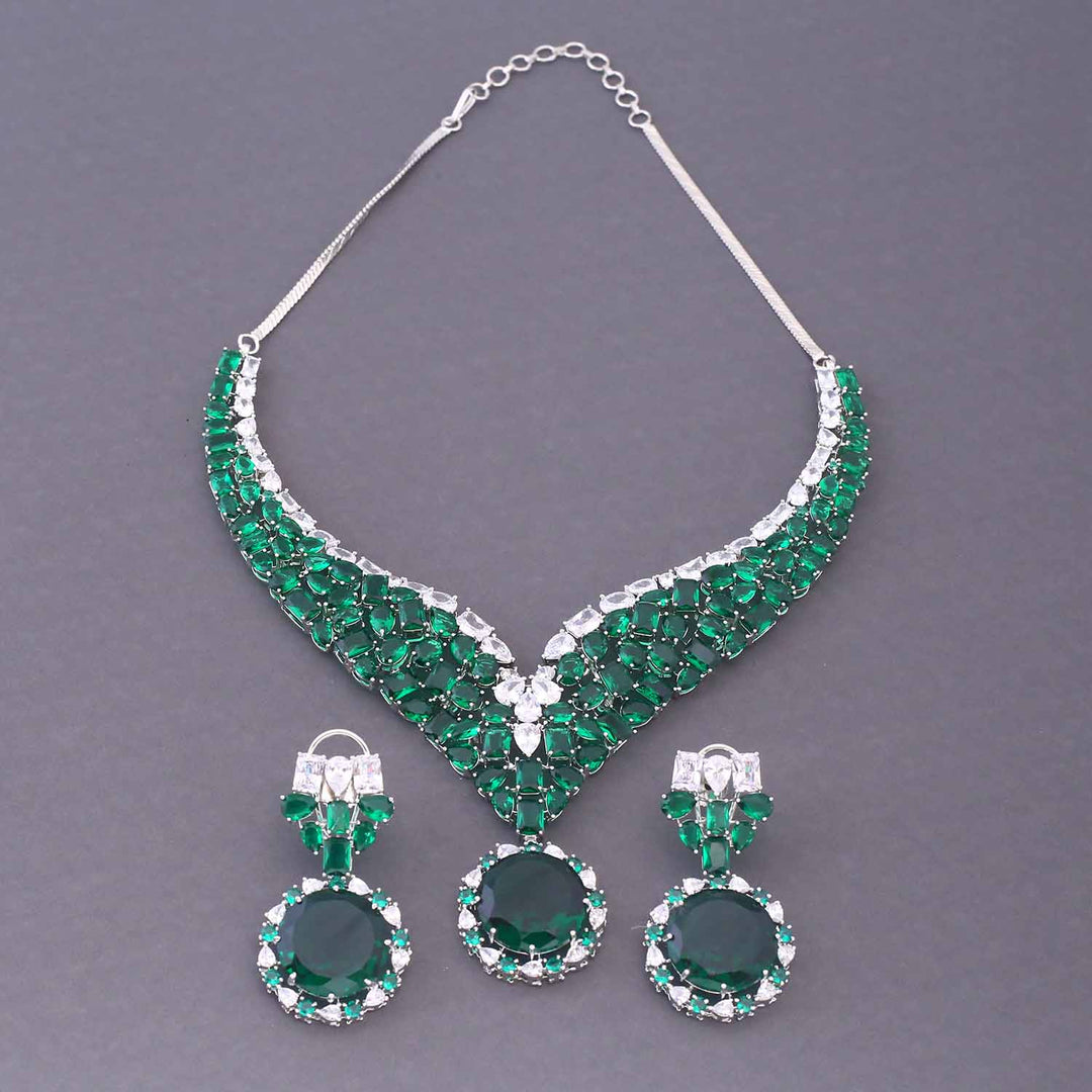 Emerald Kyian Zirconia Jewellery Set