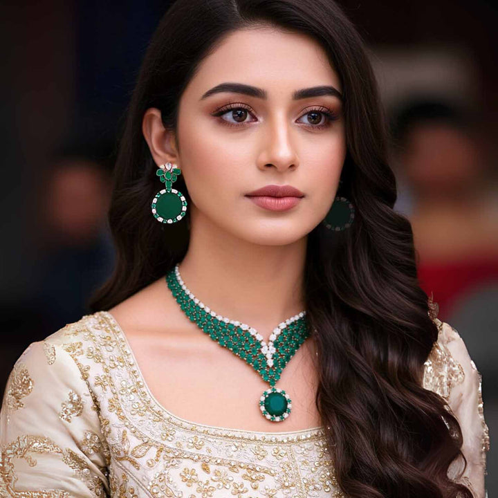 Emerald Kyian Zirconia Jewellery Set
