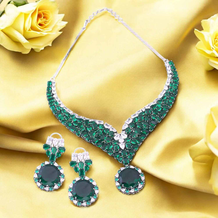 Emerald Kyian Zirconia Jewellery Set