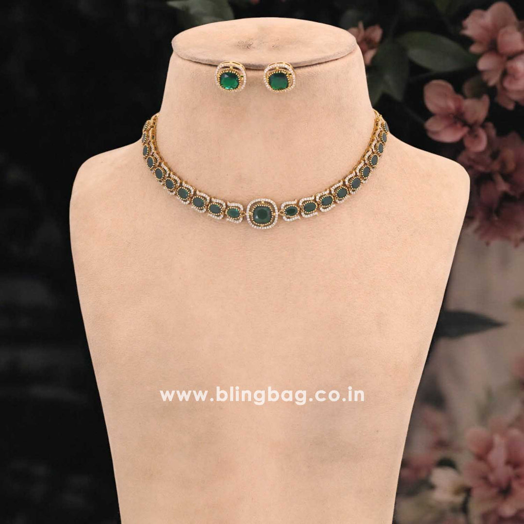 Emerald Lament Victorian Jewellery Set - New Arrival