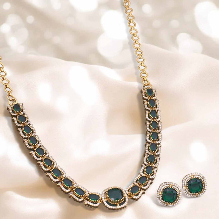 Emerald Lament Victorian Jewellery Set - New Arrival