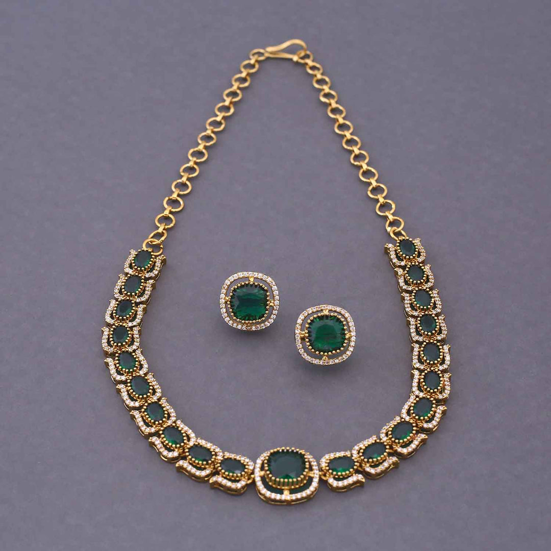 Emerald Lament Victorian Jewellery Set - New Arrival