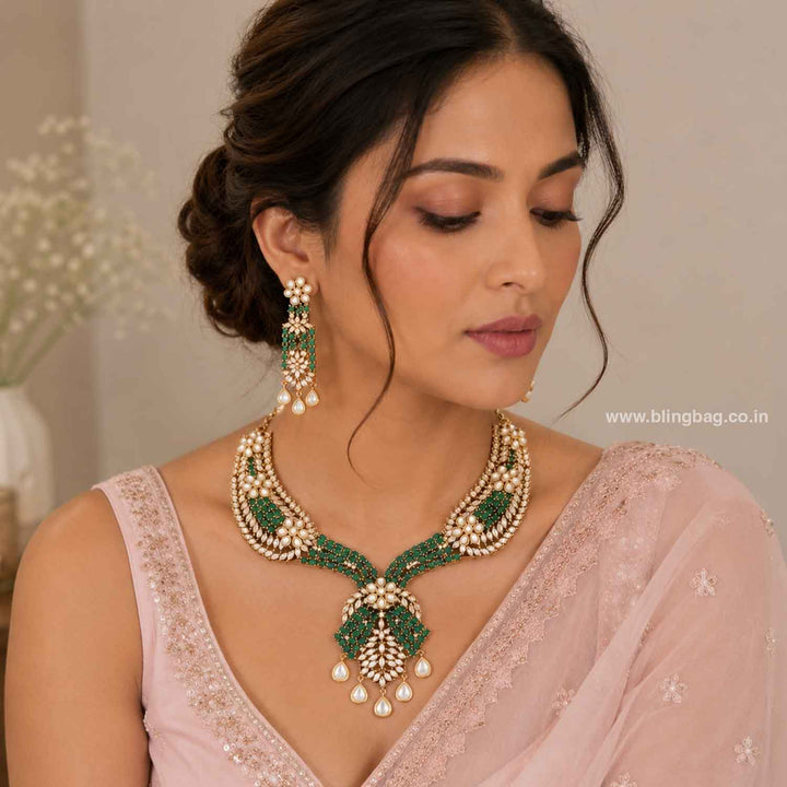 Emerald lmiaa Hasli Victorian Jewellery Set