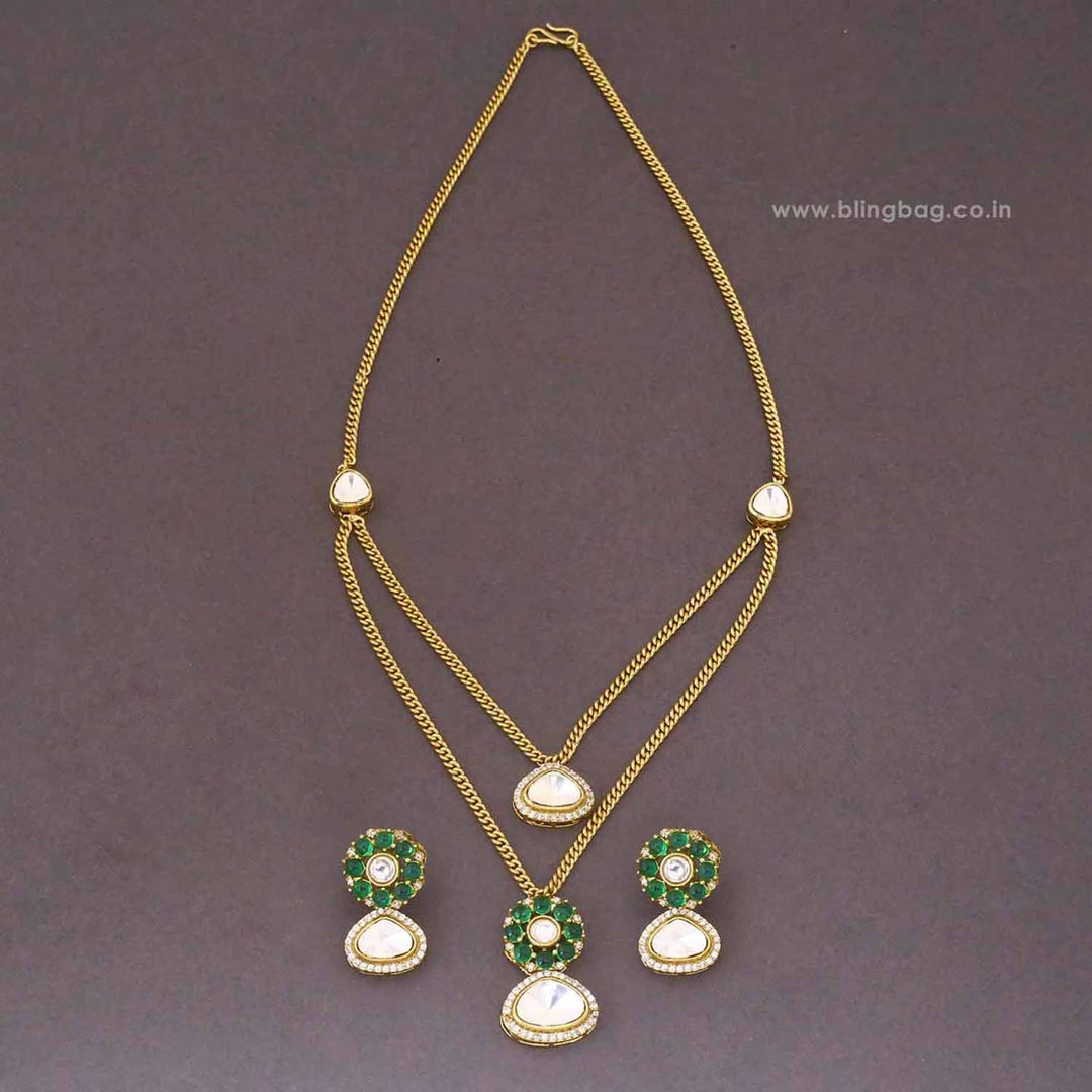 Emerald Lunessa Pendant Set - New Arrival