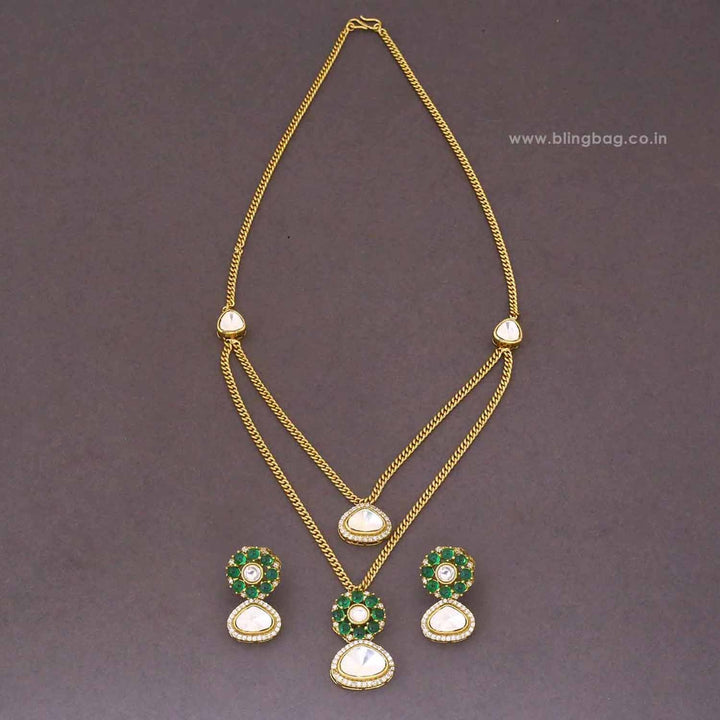 Emerald Lunessa Pendant Set - New Arrival