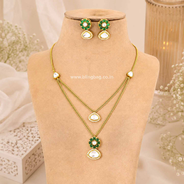 Emerald Lunessa Pendant Set - New Arrival