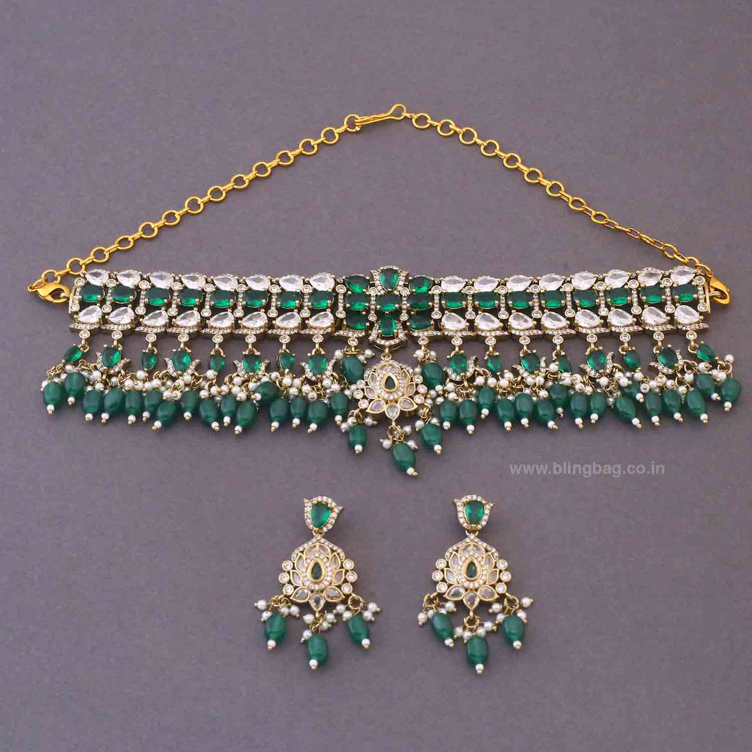 Emerald Marfa Victorian Jewellery Set - New Arrival