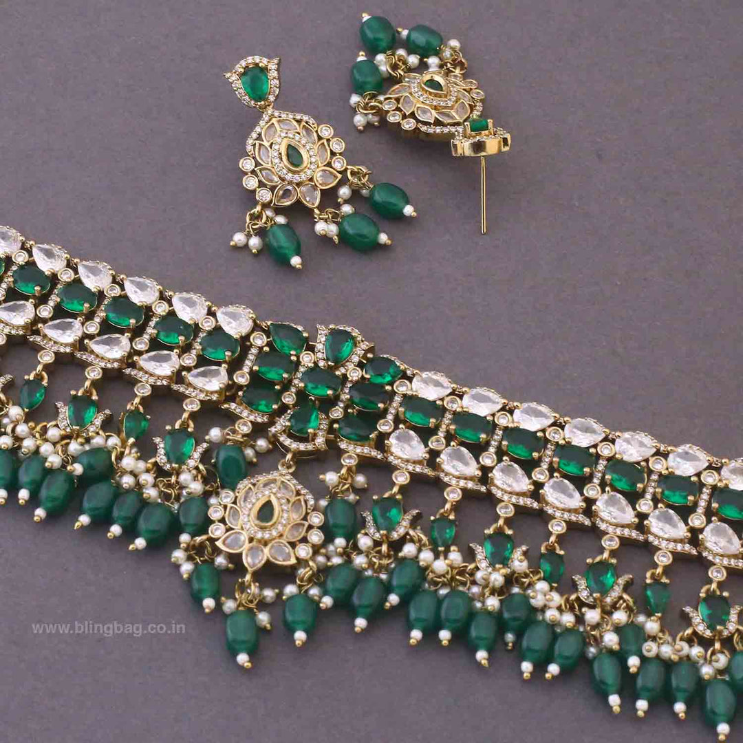 Emerald Marfa Victorian Jewellery Set - New Arrival