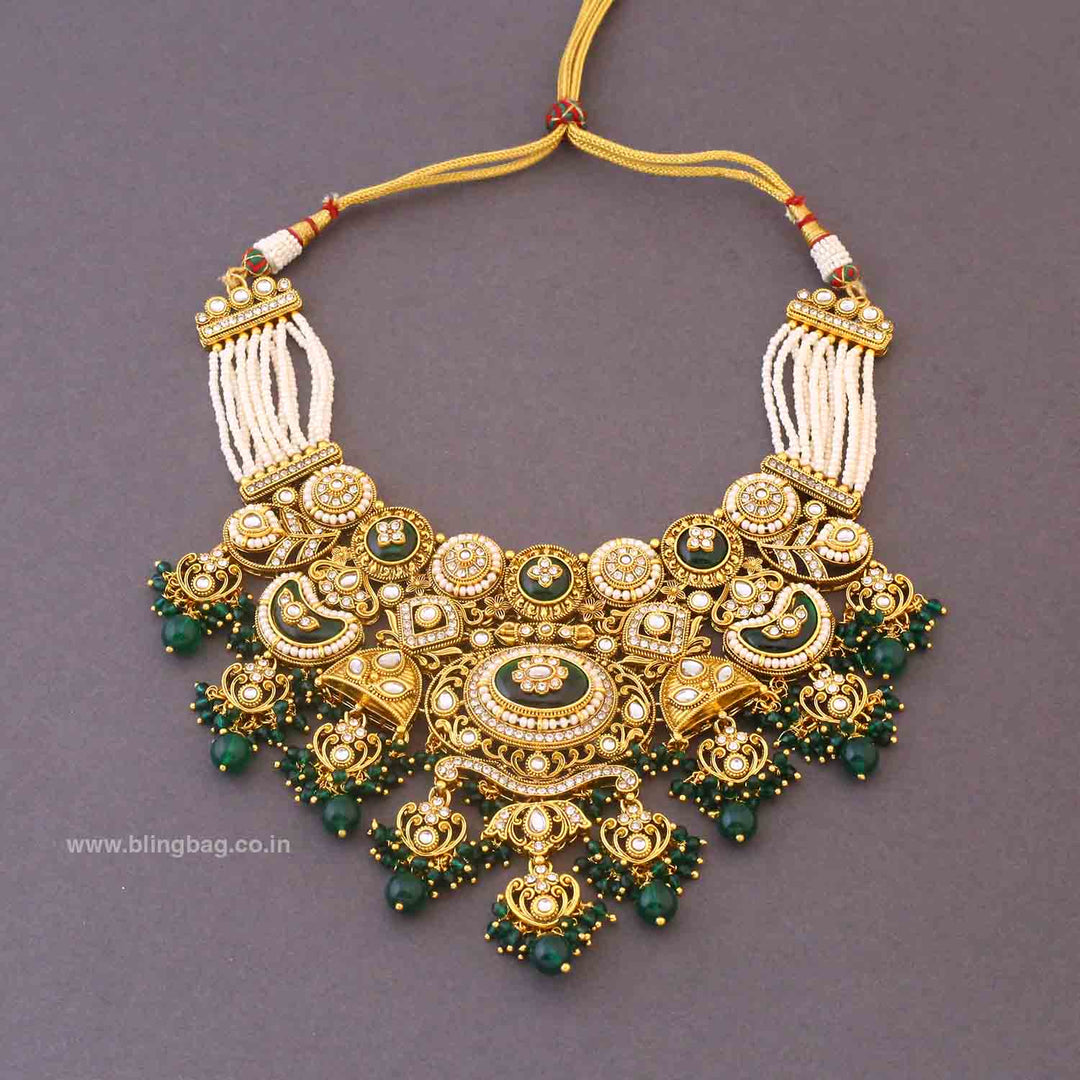 Emerald Mehra Bridal Jewellery Set