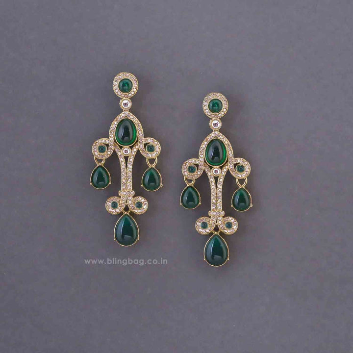Emerald Minal Danglers