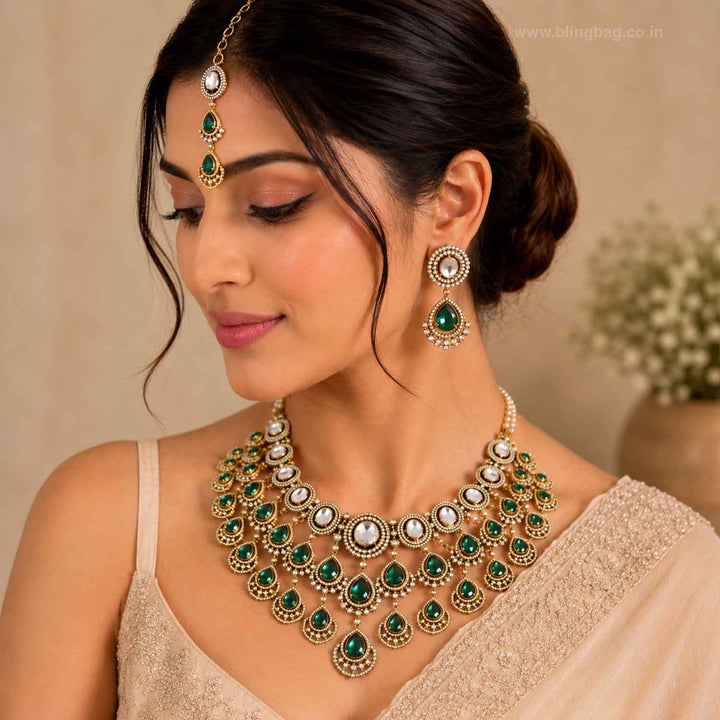 Emerald Natalya Victorian Jewellery Set - New Arrival