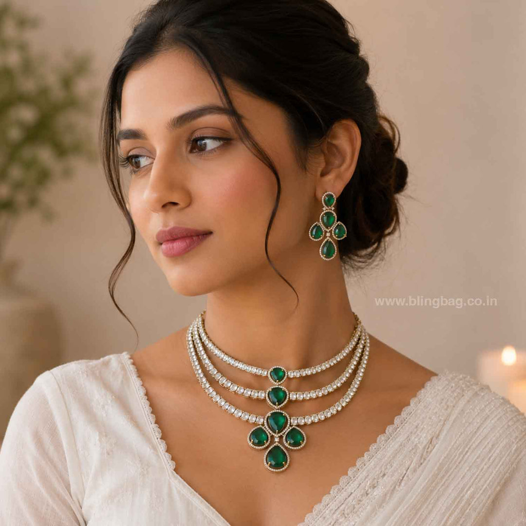 Emerald Nolaira Victorian Jewellery Set - New Arrival