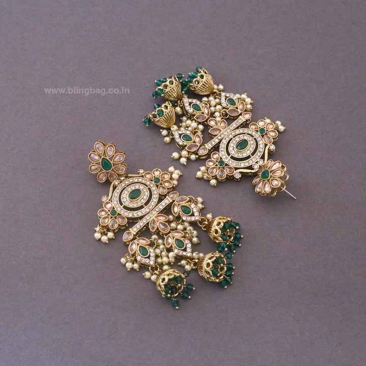 Emerald Nupur Jhumkis
