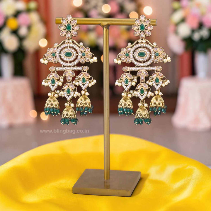 Emerald Nupur Jhumkis