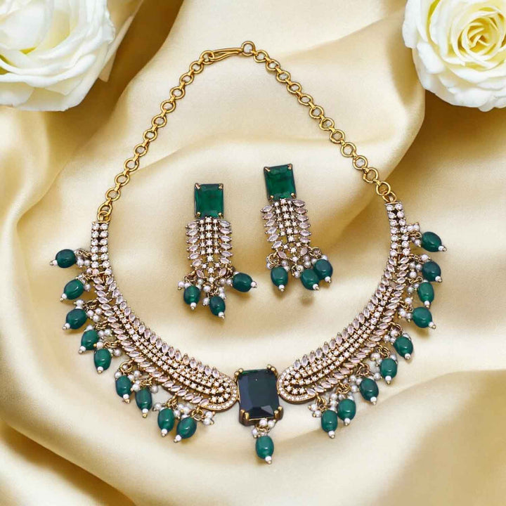 Emerald Oorja Hasli Victorian Jewellery Set - New Arrival