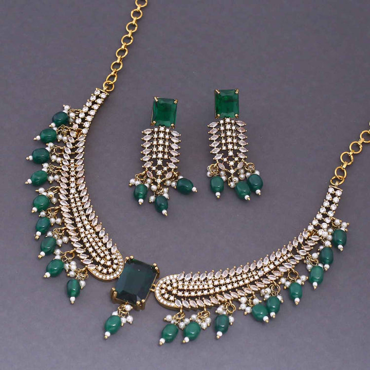 Emerald Oorja Hasli Victorian Jewellery Set - New Arrival