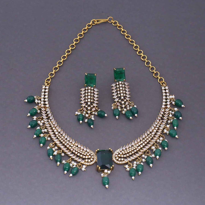 Emerald Oorja Hasli Victorian Jewellery Set - New Arrival
