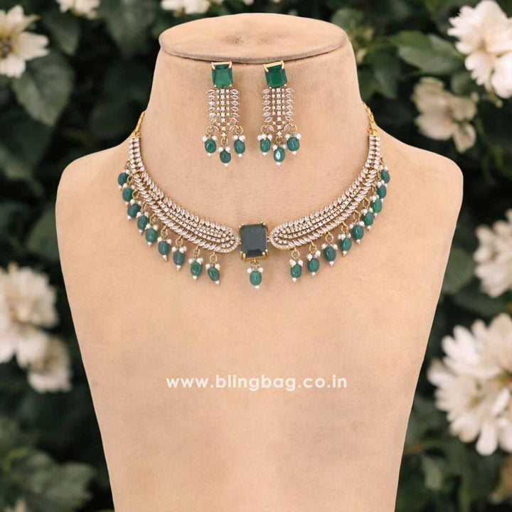Emerald Oorja Hasli Victorian Jewellery Set - New Arrival