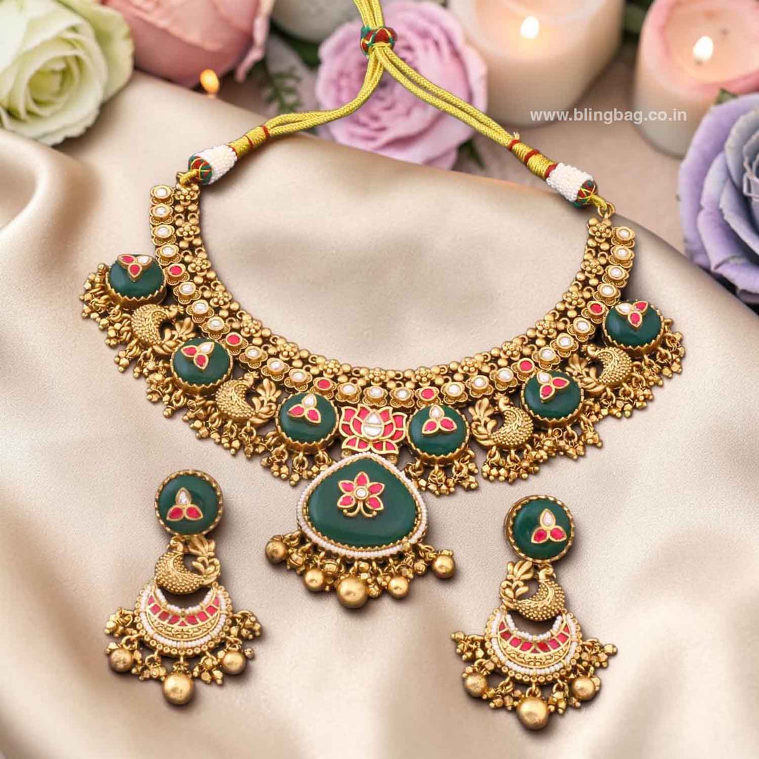 Emerald Pahili Heritage Jewellery Set