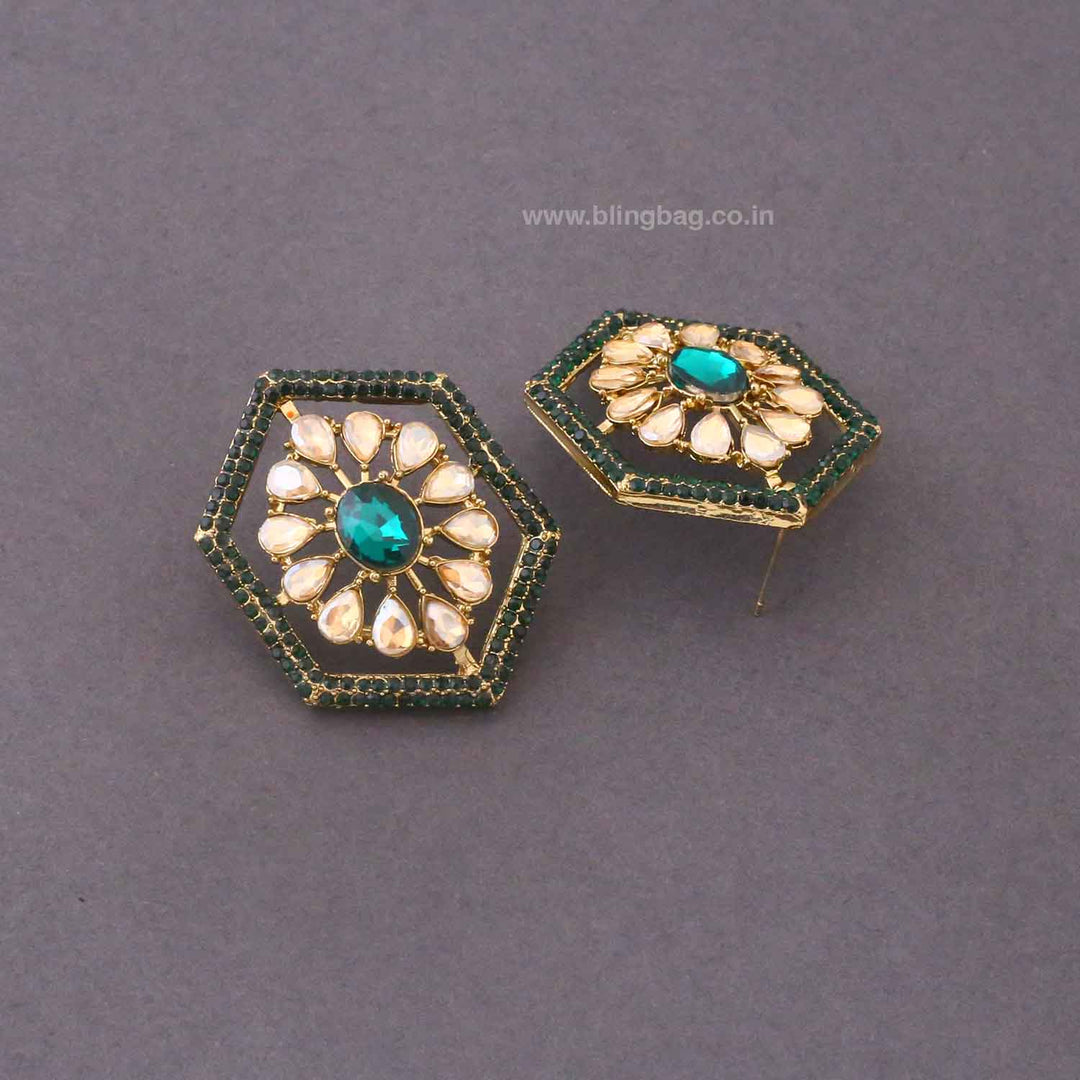 Emerald Pineeti Studs